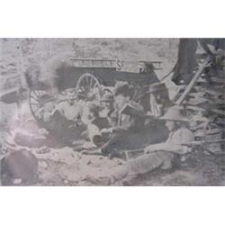4 Glass Plate Photos of Dam Construction