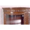 Image 2 : Curved Glass Carved Mahogany China Cabinet