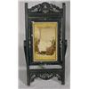 Image 1 : East Lake Style Ebonized Gesso Over Wood Easel Form Table Top Picture Frame with Vintage Photograph