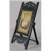 Image 2 : East Lake Style Ebonized Gesso Over Wood Easel Form Table Top Picture Frame with Vintage Photograph