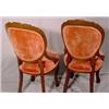 Image 4 : Pair of Carved Walnut Victorian Parlor Chairs