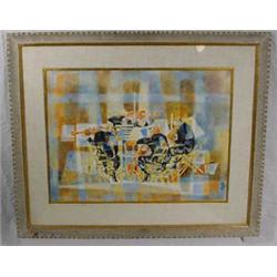 "Georges Schreiber" (1904 - ) Signed W/C Entitled "Quartet"
