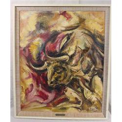 "Robert Barnete" Signed O/C Painting