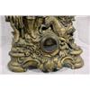 Image 3 : Gold Painted Cast Metal Mantel Clock, 19th C.