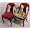 Pair of Empire Mahogany Side Chairs