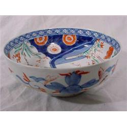 Imari Footed Bow, 19th C.;  7.5 Diameter