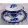 Image 1 : 6 Flow Blue "Touraine England" Cup & Saucer Set