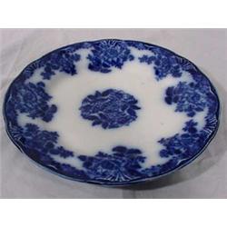 Flow Blue New Wharf, Waldorf Pattern Plate