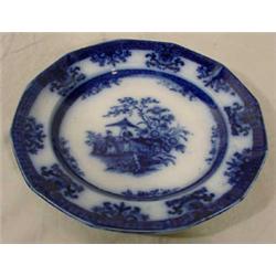 Flow Blue "Amoy Davenport" Plate