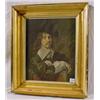 Frame Ca. 1860 w/ 20th C. Print of 17th C. Portrait