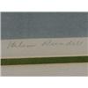 Image 4 : "Helen Rundell" Signed Colored Print of Landscape of Stream & Hills