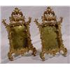 Pair of Brass Rococo Style Standing Frames, Late 19th C.