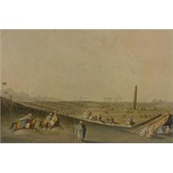 1802 Hand Colored Print Titled "An Obelisk At Mat area, Formerly Heliopolis"