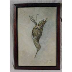 Signed "H. von K. 1903" Pair of W/C on Paper Still Life's w/ Dead Game