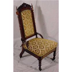 Grain Painted Faux Rosewood Vict. Chair