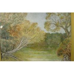 Watercolor on Paper Signed "JC Smith 1920"