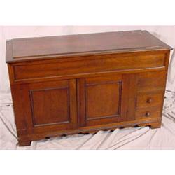 Victorian Walnut Lift-Top Dry Sink, Ca. 1870