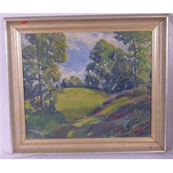 "Don Fraser" Signed O/C Painting of Landscape