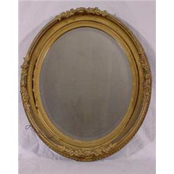 Ca. 1860 Gesso Over Wood Mirror