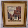 Image 2 : Colored Print of Dutch Street Scene, Ca. 1880