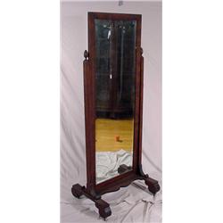 Mahogany Cheval Mirror, 2nd Period Empire