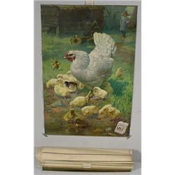 16 Matching Advertising Posters, Unused, Ca. 1900