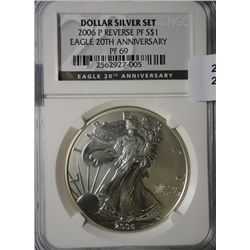 2006P reverse proof Eagle $  20th anniversary