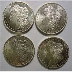 4 CHOICE MS63 Morgan $  :1883O-1889-1880S-1882S PL