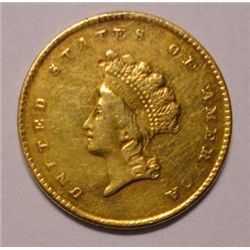 1854 T2  $ 2  1/2  Gold