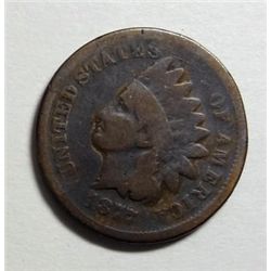 1877 Indian penny  GOOD