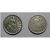 Image 1 : 1841 VF and 1854 AU Seated half dime