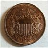 Image 1 : 1869 2 center  AU55 highly lusterous