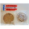 Lot-Pure Silver CA Bicentennial Medal & PA  Bronze