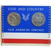 Image 1 : Set of "God and Country" Medals Mint Condition