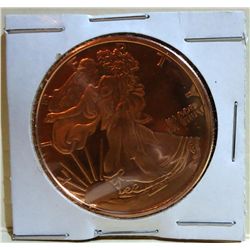 2011Pure Copper Round Depicting Walking Liberty