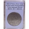 1923-S Peace Silver Dollar PCGS MS-62 w/Appraisal