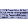 Image 3 : 1924 Peace Silver Dollar MS-67 PCGS w/Appraisal