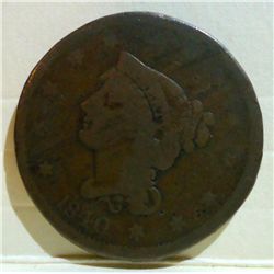 1840 Braided Hair Large Cent