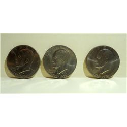 Lot-(3) 1976 Eisenhower "Ike" Dollars