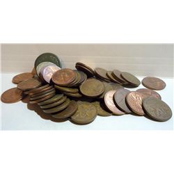 LOT-57Canadian Coins 1953-1979, 1943 5 CENT, NICE!