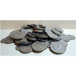 Lot-1940-79 Canadian Coins Quarters,Dimes,Nickels