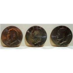 Lot-3 1976 Bicentennial Eisenhower Dollars