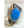 Image 1 : Handmade .925 Silver & Turquoise Adjustable Ring