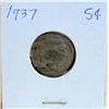 Image 2 : Lot-(2)1935, (1) 1936 7 (2) 1937 Buffalo Nickels