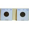 Image 1 : 1900 & 1903 "V" Nickels