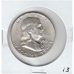 1961 FRANKLIN HALF HIGH GRADE