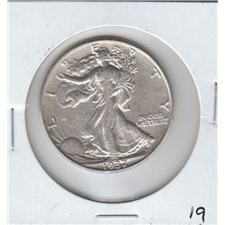 1937 WALKING LIBERTY HALF DOLLAR 50c