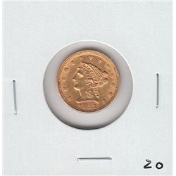 $2.5 GOLD 1853 LIBERTY QUARTER EAGLE BOLD DETAILS