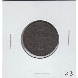 1864 2 CENT PIECE