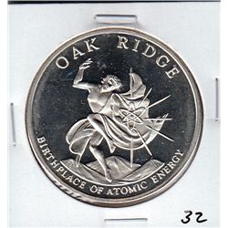 OAK RIDGE SILVER ROUND PROOF